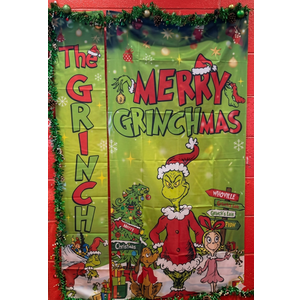 Green Christmas Grinch Tapestry