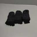 VWELL Merino Wool Toe Socks for Men and Women, Moisture Wicking Ankle Five Finger socks Athletic Running (3Pairs) (Medium, Black)