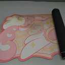 GeekShare Large Gaming Mouse Pad Kawaii Pink Non-Slip Rubber Back Mouse Pad Big Waterproof Desk Mat for Keyboard and Mouse Perfect for Gaming, or Home Office Work - Star Wings Super Dense Cloth