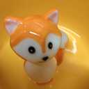 DIHOclub Fox Ceramic Cup Hidden 3D Animal Inside Mug,Cute Cartoon Handmade Figurine Mugs,Holiday and Birthday Gift for Coffee Milk Tea Lovers,12 OZ(Yellow)