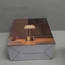 Rechargeable Cordless LED Desk Lamp - 5000mAh Battery, Waterproof, 3-Color Touch Dimming Portable Table Light for Restaurant, Outdoor, Camping.(2P Titanium)