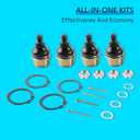 MOTOALL Upper/Lower Ball Joint kit Fit for Honda TRX 420/450 / 500/650 / 680 Foreman Rubicon Rincon 1998 1999 2000-2017 51375-HP5-601 Pack of 4