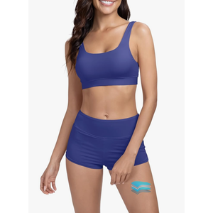 Beautikini Period Swimwear Sporty Bikini Sets Two Piece Menstrual Swimsuits Leakproof Bathing Suit for Teen Girls, XXS