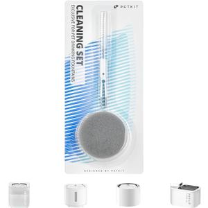 PETKIT Cat Water Fountain Cleaning Kit, Include Brush Tweezers and Sponge, Fit Most Pet Drinking Fountain for Cats Indoor