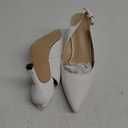 Rilista Women's Slingback Kitten Heels Closed Pointed Toe Wedding Party Dress Pumps Shoes (5.5)