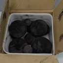 Skyflame 12PCS Ceramic Fireplace Balls, Mixed of 4 Sizes Fire Pit Balls Set for Indoor and Outdoor Fire Tables or Fireplaces Accessory, Black