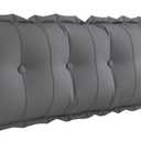 VERCART Large Body Pillow Body Pillow Awning Cushion Backrst Back Support Pillow Lumbar Pillow Pregnancy Support Pillow Headpiece for Sofa and Bed Grey Linen 200cm