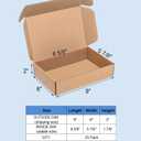 Wowxyz Shipping Boxes 9x6x2" 25 Pack - Brown Corrugated Cardboard Mailing Box for Small Business, Kraft Medium Literature Mailer Packaging Supplies