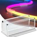 Neon Rope Light Clips Mounting - 43Pcs Clear Waterproof LED Strip Clip Brackets - Adhesive Wall Mount Holder for Govee and Other Neon LED Lights Strips (Not Support H61A2 & H61A0)