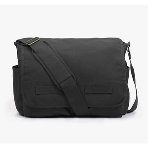 Sweetbriar Classic Vintage Messenger Bag - Original Heavyweight Cotton Canvas Shoulder Bag with Upgraded Features