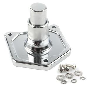 Motorcycle Push Button Solenoid Cover Starter Engine Starter for Harley 1991-2017 Softail Dyna Sposter Big Twin Model (Chrome)