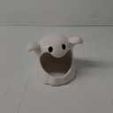 Bico White Ghost Ceramic Candy Bowl Holder with Large Opening, Dish for Candy, Cookie, Candles, Halloween Decoration, Day of The Dead Decor