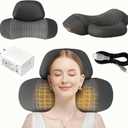 3-in-1 Neck Massager Pillow with Heat Deep Tissue Massage Pillow for Neck Relaxation(Dark Grey)