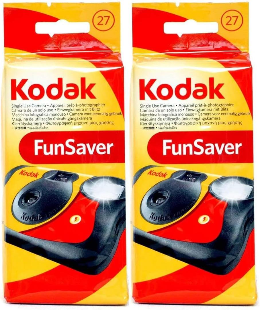 Kodak Funsaver One Time Use Film Camera (2-pack)