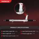 PHOBOOS Electric Power Steering Rack and Pinion Assembly Compatible with Nissan Rogue 2014-2019, Rogue Sport 2017-2019, New Unit, Leak Resistance, Direct Fit, Ref. 1G-3027