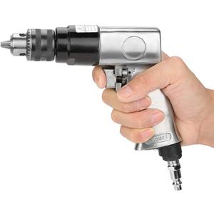 Air Drills,3/8 Straight Handle Reversible Pneumatic Drill, 1700rpm High Speed Pneumatic Hand Held Drills, Pneumatic Tool Drill for Hole Drilling