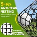 10x7ft Golf Net: Golf Hitting Practice Nets for Backyard Driving Real Balls, Heavy Duty Golfer Training Net with Mat for Outdoor/Indoor/Garage/Basement Hitting Swing Chipping,Ideal Gift for Men Dad