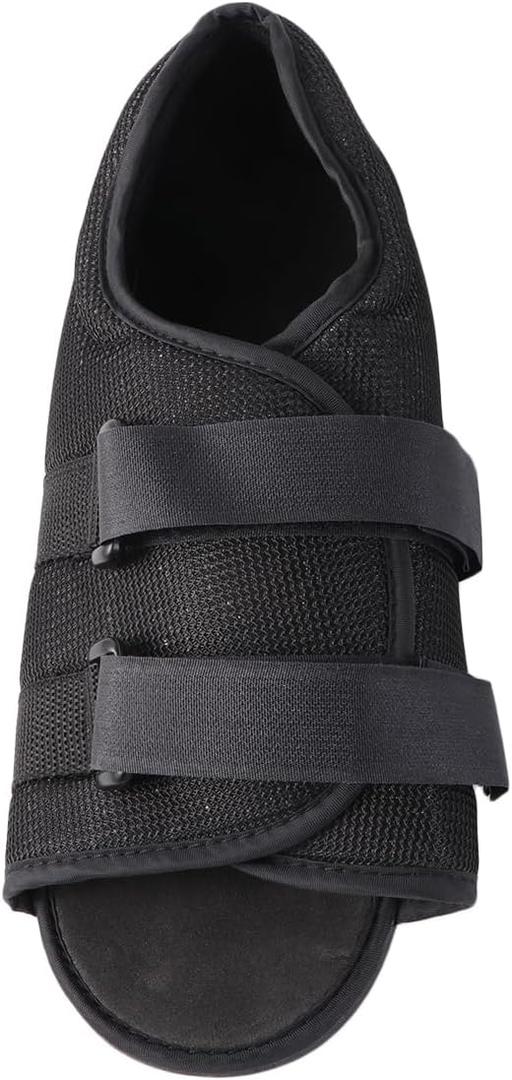 Artibetter Post Op Shoe Walking Boot with Adjustable Strap Post Injury Surgical Foot Cast Sandal Square Toe Orthopedic Support Brace for Broken Bone(WM Black)