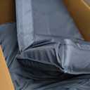 Outdoor Extra Large Dog Crate Bed, XXL Waterproof Dog Bed for Giant Breeds Dogs, 47x29 Inch Orthopedic Egg Crate Foam Pet Mat with Removable Cooling Cover, Blue