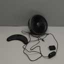 Koonie 8'' Wall Mount Fan, Quiet Small Wall Fan with Timer, 8.2ft Wired Remote, 80 Oscillation, 100 Adjustable, 3 Speeds High Velocity for RV Bedroom Kitchen Office Garage(Adapter Included)