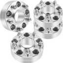 HHCSOP 5x5 Wheel Spacers 2 inch for Jeep Wrangler JK JKU 2007-2018, 4PCS 5x127mm Wheel Adapter Compatible with Grand Cherokee WJ WK 1999-2010, Commander XK 2006 2007 2008 2009 2010 (Silver)