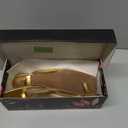 Kitten Heels for Women Square Toe Sandals Flip Flop Heels Thong Sandals Comfortable Summer 2 Inch Heels Sandals (Gold), 10.5