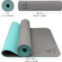 Gruper Yoga Mat Non Slip, Eco Friendly Fitness Exercise Mat with Carrying Strap,Pro Yoga Mats for Women,Workout Mats for Home, Pilates and Floor Exercises