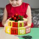 2 x Yinder 24 Pcs Christmas Empty Advent Calendar Boxes to Fill DIY 24 Days Countdown Gift Boxes Double Layer Cake Advent Calendar Fill Your Own for Xmas Holiday Decorations