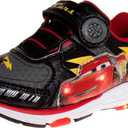 Disney Pixar Cars Boys Black/Red Lighted Sneaker (Toddler/Little Kid)