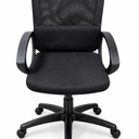 Swivel Rolling Computer Chair Executive Lumbar Support Task Mesh Chair Adjustable Stool for Women, Men (Black)