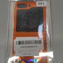 ZHOZEXIN Compatible with Samsung Galaxy Z Flip 5 Case, Rotate Ring Magnetic Protection Shockproof Cover for Samsung Galaxy Z Flip 5 5G, Foldable Slim Case (Orange)