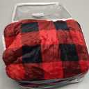 Westinghouse Heated Car Blanket with 3 Heating Levels, 4 Hours Auto Off, 12 Volt Electric Blanket for Car, Truck, SUV, RV, Machine Washable, 59" x 43, (Red Buffalo Plaid)