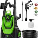Pressure Washer -3800PSI Power Washer 500ML Foam Canno with Pressure Washers 4 Quick Connect Nozzles for Cars Patios Driveway