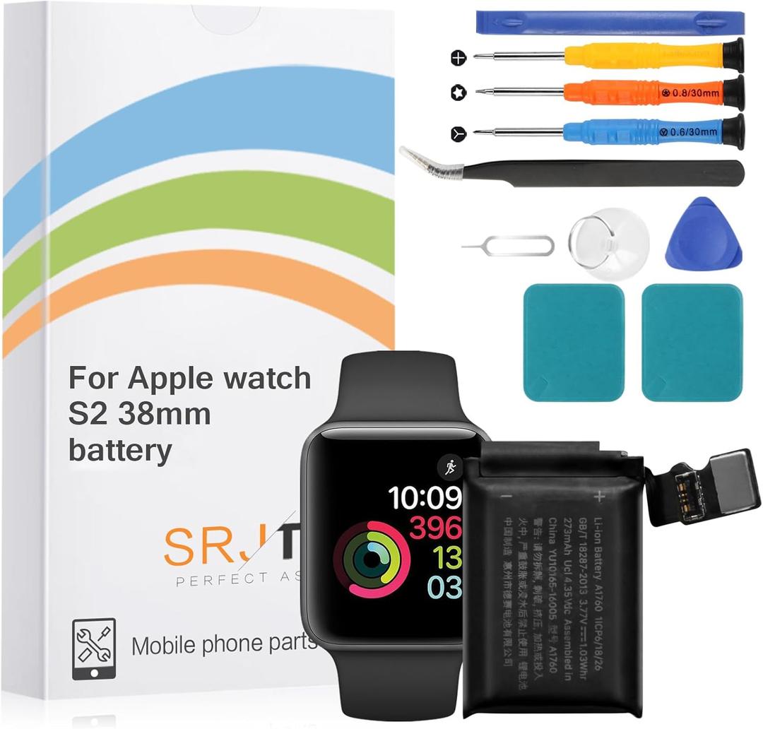 Battery Replacement for Apple Watch Series 2 38mm A1757 A1816 A1760 for IWatch 2st Generation Standard Capacity Battery Include Complete Repair Tools kit
