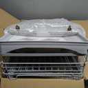 Laveshop Dish Drying Rack - Expandable Rack, Large Capacity Dish Drainer for Kitchen Counter, Rust-Proof with Utensil Holder, Gray