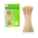 200 PCS Bamboo Skewers, 12 Inch Wooden Skewer for Appetizers, Fruit, Kebabs, Grilling Barbecue, Mini Burger, Sausage, Cocktail Picks for Drinks, Long Toothpicks, Food Sticks Natural, Kitchen Gadget