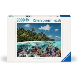 Ravensburger - A Dive in The Maldives - 2000 Piece Jigsaw Puzzle - Stunning Imagery - Beautiful & Intricate - Unique View of an Undersea World - Premium Quality - Puzzles for Adults