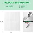 LONGKING 10-Sheet Bright White Peel and Stick Backsplash for Kitchen Wall, Kitchen Backsplash Wall Tile, Waterproof Back Splash Stick on Tiles for Bathroom