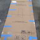 Bathroom Frameless Shower Door 28" W*72" H, 5/16"(8mm) Clear Tempered Glass Hinged Shower Door with Seal Strip and Handle, Brushed Silver Clamps