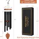 Memorial Wind Chimes w/Leaf Pendant, Sympathy Gifts for Loss of Loved One, Bereavement Gift Condolence Funeral Gifts for Loss of Mother Father