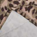 Women's Summer T Shirt Casual Cheetah Print Short Sleeve T Shirt Vintage Tee Top Streetwear (Brown, L)