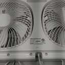 shinic 9" Twin Window Fan with 270 Rotatable Fans, 2-Speeds, Vertical Window Fan with Rigid & Accordion Expanders, Width Adjustable (21.65" To 33.27"), Ideal for Home, Kitchen, Bedroom, Office
