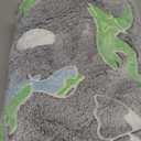 Glow in the Dark Dinosaur Blanket for Kids Boys Toddler, Soft Fleece Throw 40"x60" Birthday Gift