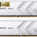 ORICO Raceline Racer DDR4 RAM 16GB Kit (2x8GB) 3600MHz CL18, XMP 2.0 Overclocking for Intel, AMD Compatible, 1.35V UDIMM Gaming Desktop Memory  Silver