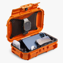 Evergreen 56 ToughBox - EDC Dry Box Protective Case USA Made for Organization of Cameras, Phones, Camping, Fishing, Hiking, Water Sports (Orange)