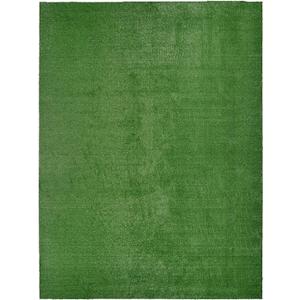 Garland Rug Artificial Grass 12 Ft. X 21 Ft. Large Indoor/Outdoor Area Rug Green -Lush Green, Durable, and Low-Maintenance for Patios, Lawns, and More