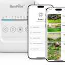RAINPOINT 8 Zone Smart Sprinkler Controller - Local Weather Intelligence WiFi Sprinkler System Controller, Easy Install APP Control Irrigation System, Sprinkler Timer for Garden Yard