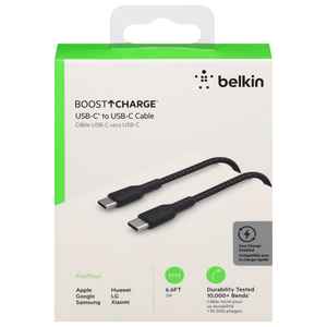 Belkin Cable, USB-C to USB-C, 6.6 Feet