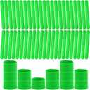 50PCS Silicone Slap Bracelets for Kids - Bulk DIY Craft Project Party Favors, Customizable Snap Bands for Birthdays, Halloween, Christmas, Classroom Prizes & Holiday Gifts(Green)