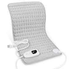 Electric Heating Pads,Heating Pad for Back,Shoulder,Hot Pad for Neck and Arms,Abdomen,Moist Heated Pad for Legs and Knee,Auto Shut Off(Light Gray 20''×24'')